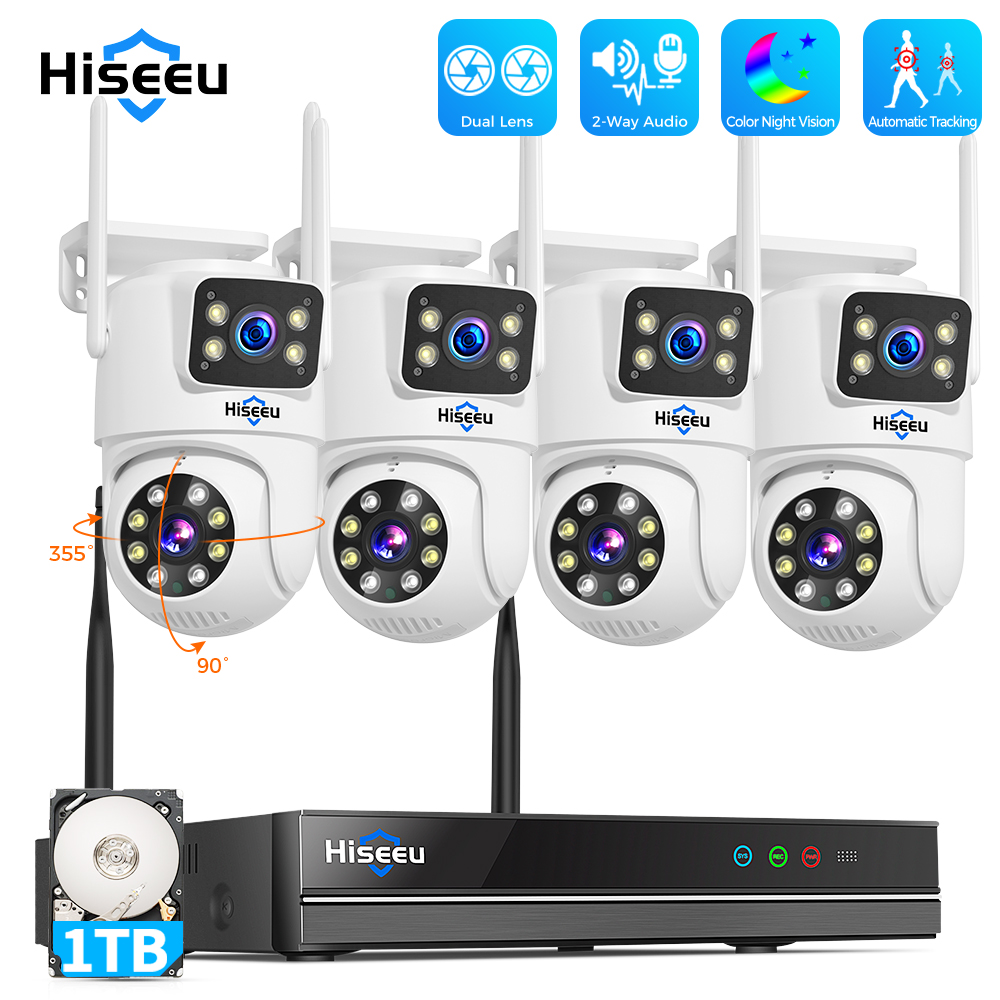 Hiseeu 6MP WiFi Dual Lens Came - Home Security Premium 评论和价格
