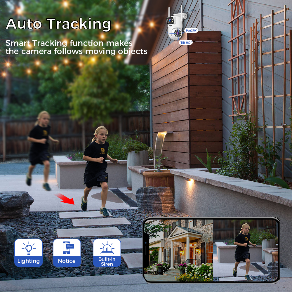 Hiseeu 6MP WiFi Dual Lens Came - Home Security Premium 评论和价格