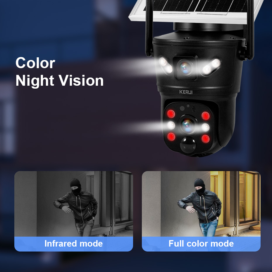 KERUI Outdoor 6MP Solar Camera - Home Security Home Assistant 评论和价格