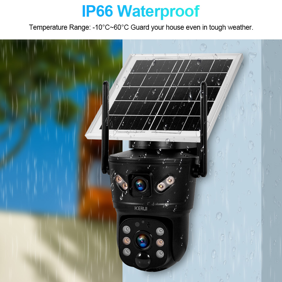 KERUI Outdoor 6MP Solar Camera - Home Security Home Assistant 评论和价格