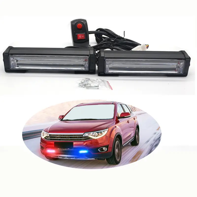 2Pcs COB Strobe Light Car Emer - Home Security Police 评论和价格