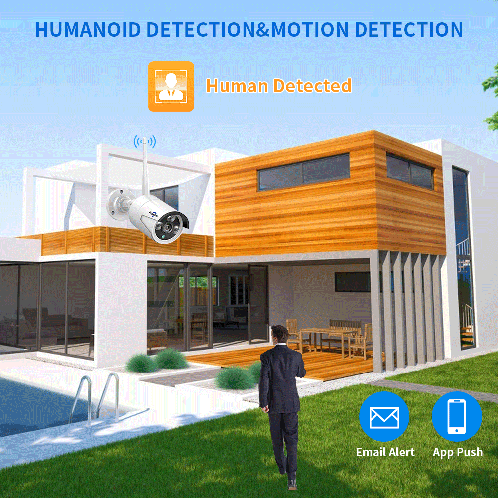 Hiseeu 3/5/8MP WiFi CCTV Camer - Home Security Cameras Wireless 评论和价格