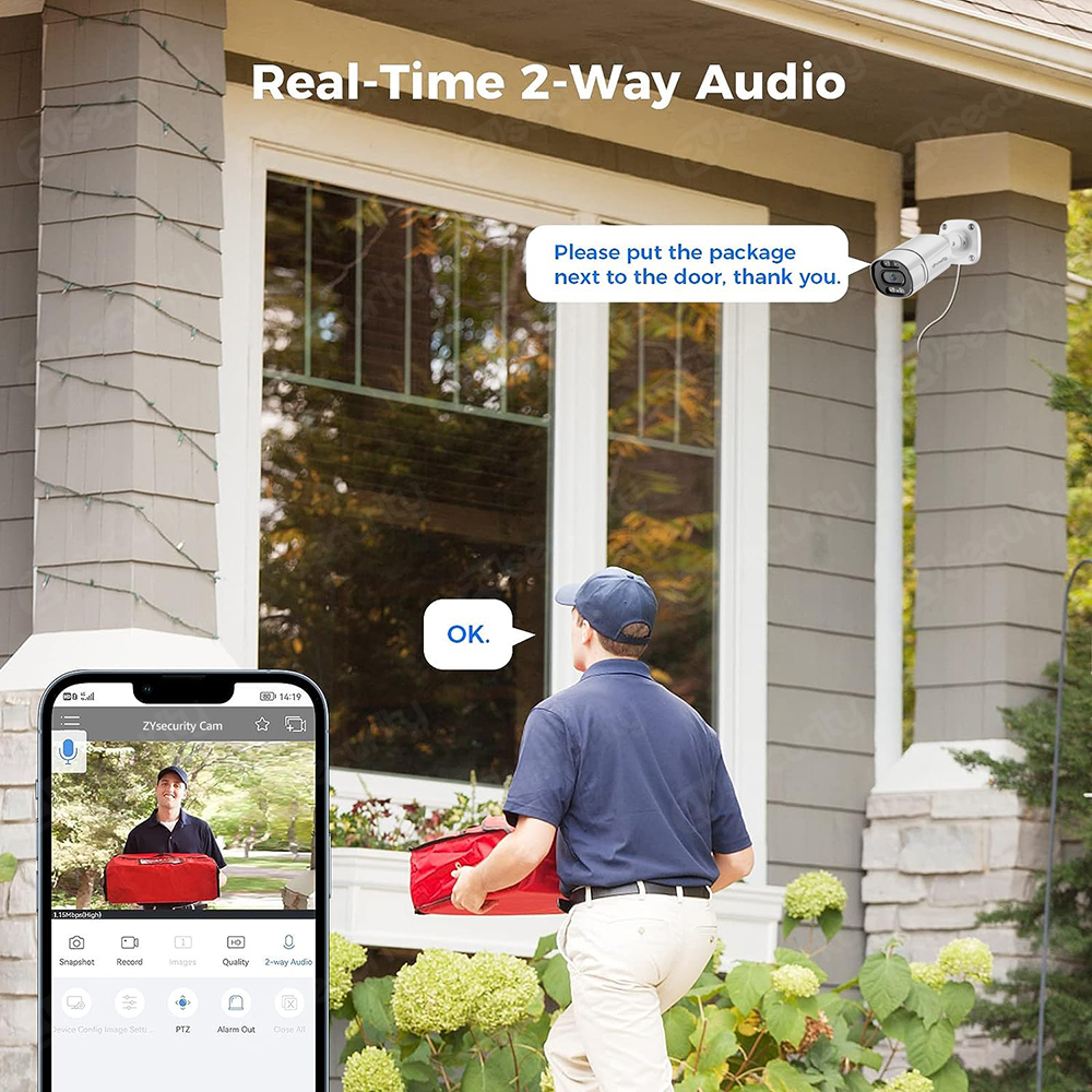 4K PoE Security Camera System  - Ip Camera Outdoor 4K 评论和价格