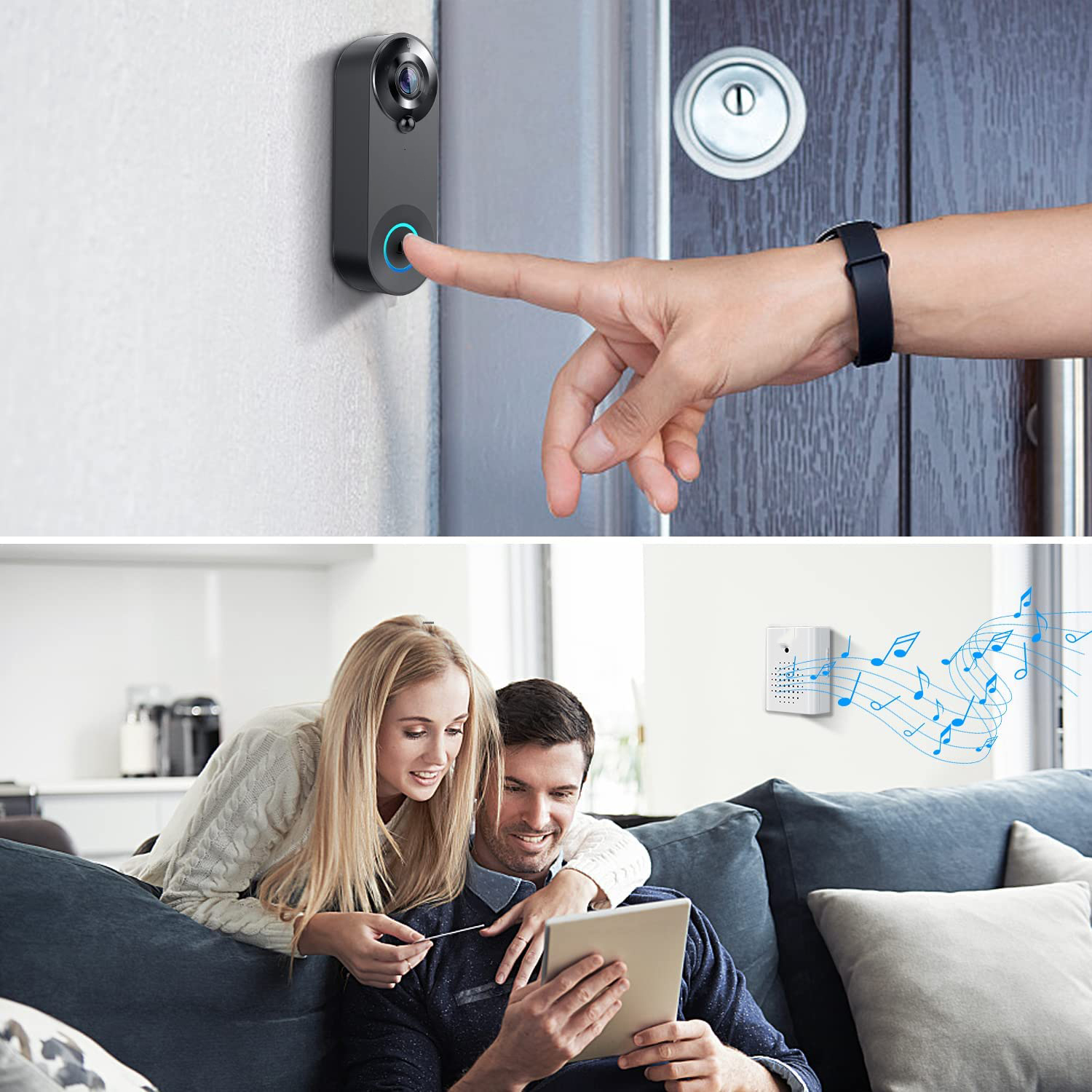 5G 2.4G WiFi Video Doorbell 10 - Home Security Premium 评论和价格