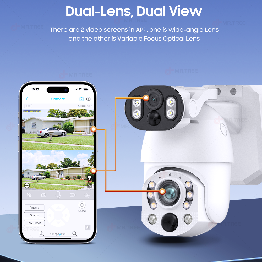 4K 50X Optical Zoom Dual Lens  - Ip Camera Outdoor 4K 评论和价格