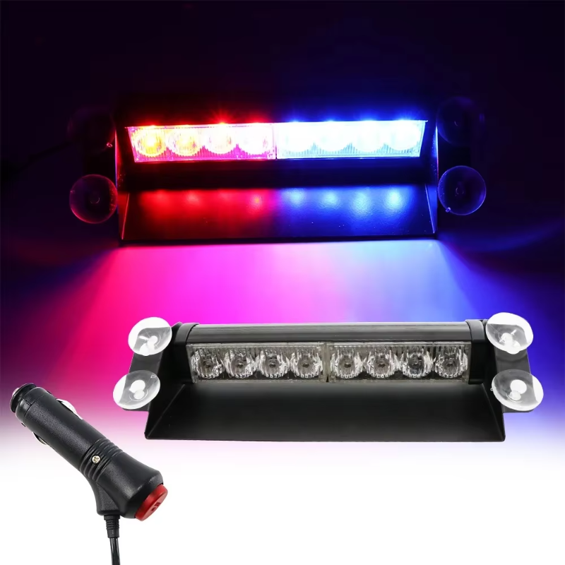 8 LED Universal Car Strobe Lig - Home Security Police 评论和价格